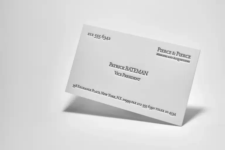 Patrick Bateman Business Card — why this stayed a cultural symbol and meme for decades Patrick Bateman Business Card